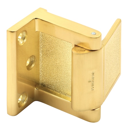 Prime-Line Hotel Door Blocker/Door Stop in Satin Brass Single Pack MP4934
